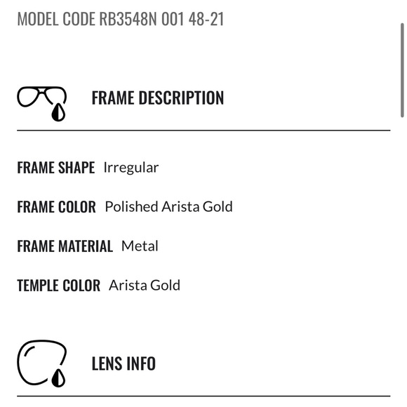 Ray-Ban RB3548N Hexagonal Sunglasses - Picture 8 of 8